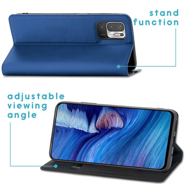 imoshion Slim Folio Klapphülle  Xiaomi Redmi Note 10 (5G) - Blau