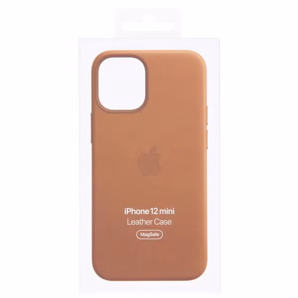 Apple Leder-Case MagSafe für das Apple iPhone 12 Mini - Saddle Brown