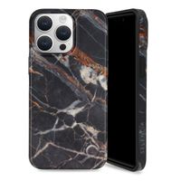 Selencia Aurora Fashion Back Case für das iPhone 15 Pro Max - Strapazierfähige Hülle - 100% recycelt - Schwarzen Marmor