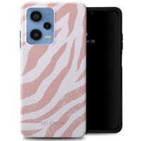 Selencia Vivid Back Cover Xiaomi Redmi Note 12 Pro (5G) - Colorful Zebra Old Pink