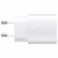 Samsung Original USB-C auf USB-C Kabel - 1,8 Meter - 25 Watt + Original Fast Charging Adapter USB-C Ladegerät - 25 Watt - Weiß