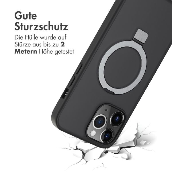 Accezz Ring Stand Backcover mit MagSafe für das iPhone 13 Pro Max - Schwarz