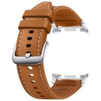 Samsung Original Hybrid Vegan Leder Armband für das  Samsung Galaxy Watch 8 (40/44mm) / Classic (46mm) - Camel