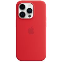 Apple Silikon-Case MagSafe für das Apple iPhone 14 Pro - Rot