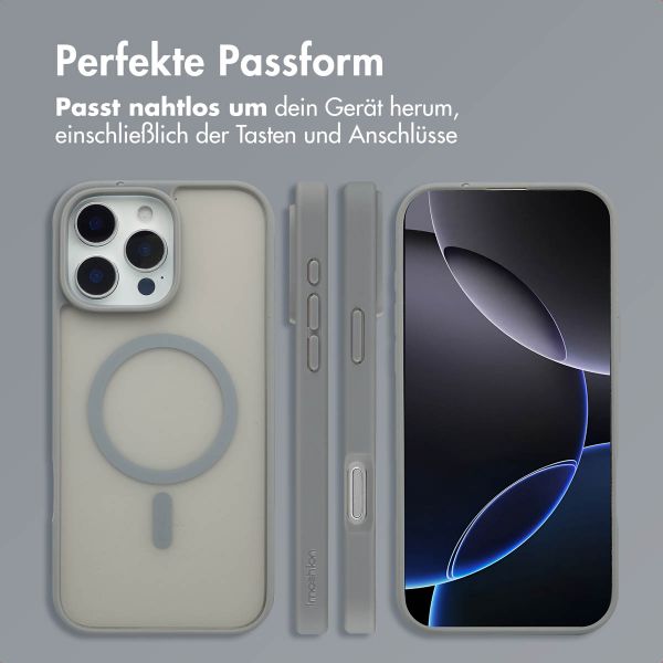imoshion Color Guard Back Cover mit MagSafe Apple iPhone 16 Pro Max - Grau