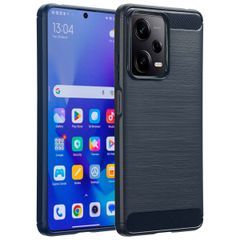 imoshion Brushed Back Cover für das Xiaomi Redmi Note 12 Pro / Xiaomi Poco X5 Pro (5G) - Dunkelblau