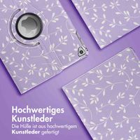 imoshion 360° drehbare Design Klapphülle Apple iPad 6 (2018) 9.7 Zoll / iPad 5 (2017) 9.7 Zoll / Air 2 (2014)/Air 1 (2013) - Lavender Flowers