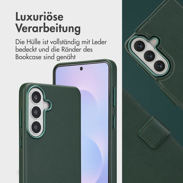 Accezz 2-in-1 Klapphülle aus Leder mit MagSafe Samsung Galaxy S26 Plus - Cedar Green