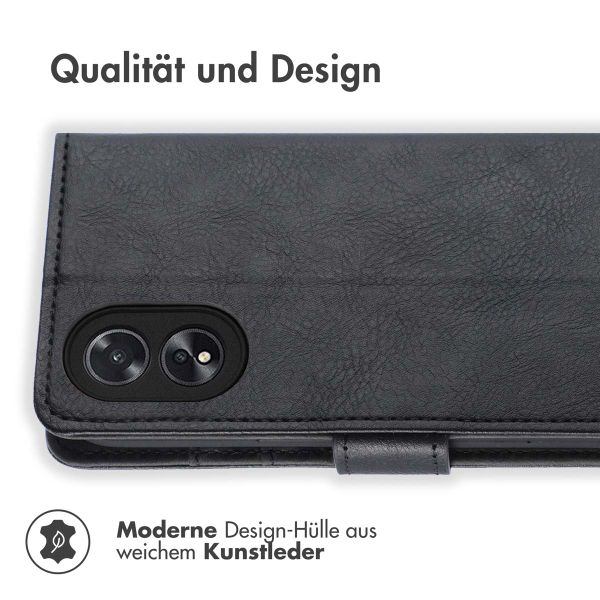 imoshion Luxuriöse Klapphülle Oppo A18 / Oppo A38 - Schwarz