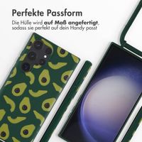 imoshion Silikonhülle design mit Band für das Samsung Galaxy S23 Ultra - Avocado Green