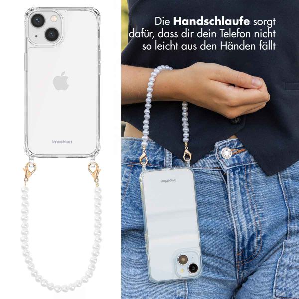 imoshion Back Cover mit Band + Armband für das iPhone 14 - Perlen