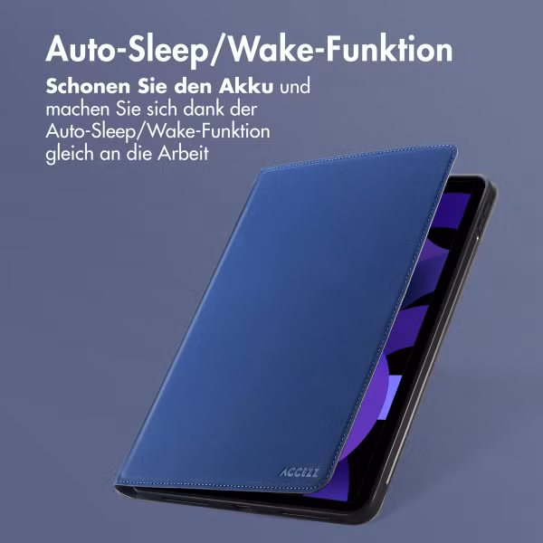 Accezz Classic Klapphülle Apple iPad Air 11 Zoll (2025) M3 / (2024) M2 / Air 5 (2022) / Air 4 (2020) - Dunkelblau