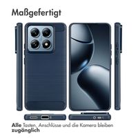 imoshion Brushed Back Cover für das Xiaomi 14T Pro - Dunkelblau