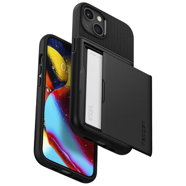 Spigen Slim Armor CS Case für das Apple iPhone 13 - Schwarz