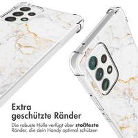 imoshion Design Hülle mit Band für das Samsung Galaxy A53 - White Marble