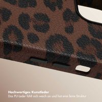 Selencia Sabi Backcover Leopardenmuster mit MagSafe Apple iPhone 13 - Mocha Brown