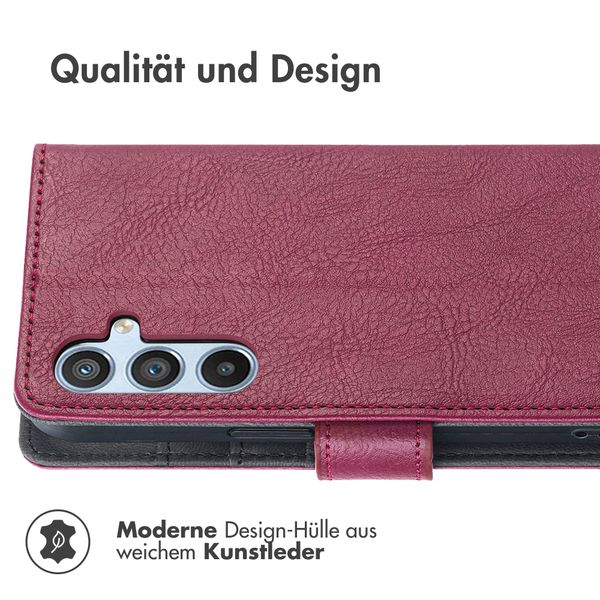 imoshion Luxuriöse Klapphülle Samsung Galaxy A14 (5G/4G) - Bordeaux