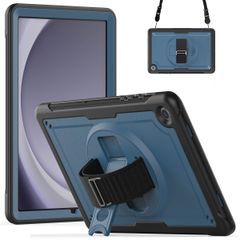 Accezz Robustes Back Cover mit Schultergurt Samsung Galaxy Tab A9 Plus - Blau