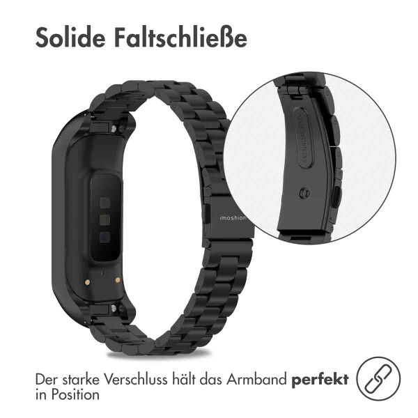 imoshion Edelstahlarmband für Samsung Galaxy Fit 2 - Schwarz