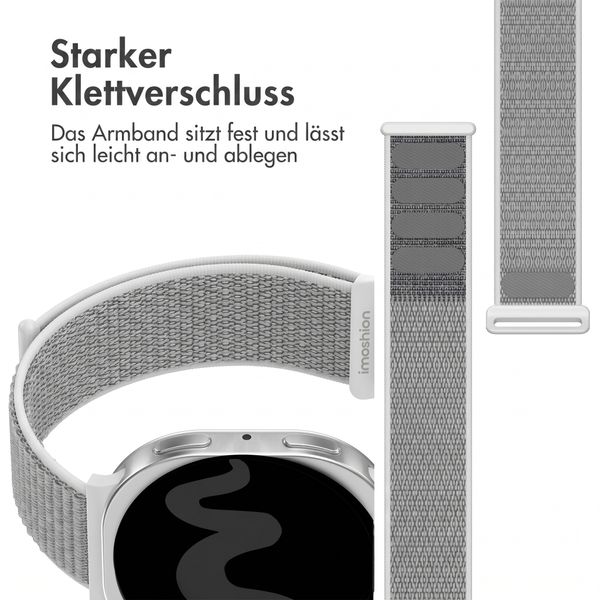 imoshion Nylonarmband für Samsung Galaxy Watch 8 (40/44mm) / Classic (46mm) - Seashell