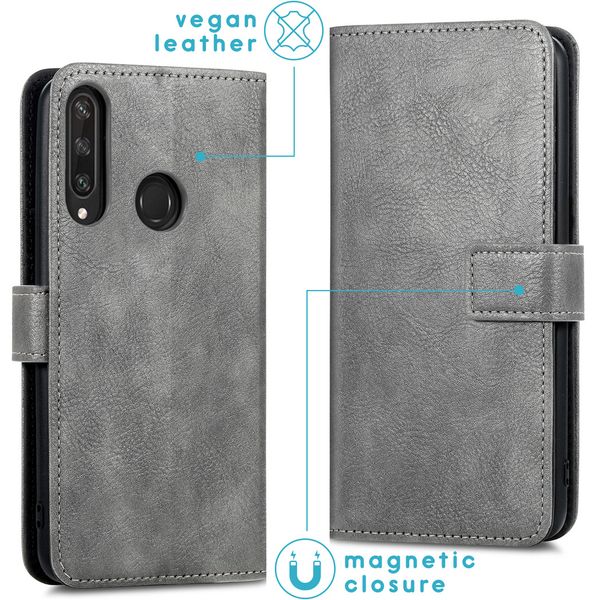 imoshion Luxuriöse Klapphülle Huawei Y6p - Grau