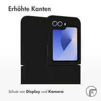 Accezz Liquid Silikoncase für das Samsung Galaxy Z Flip 6 - Schwarz