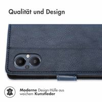 imoshion Luxuriöse Klapphülle Oppo Reno8 Lite - Dunkelblau