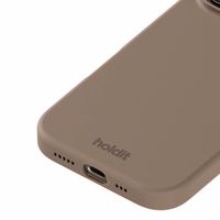 Holdit Silicone Case für das iPhone 16 Pro - Mocha Brown