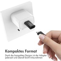 imoshion  2x USB-A 3.1 (Stecker)-auf-USB-C (Buchse)-Adapter – OTG – Schwarz