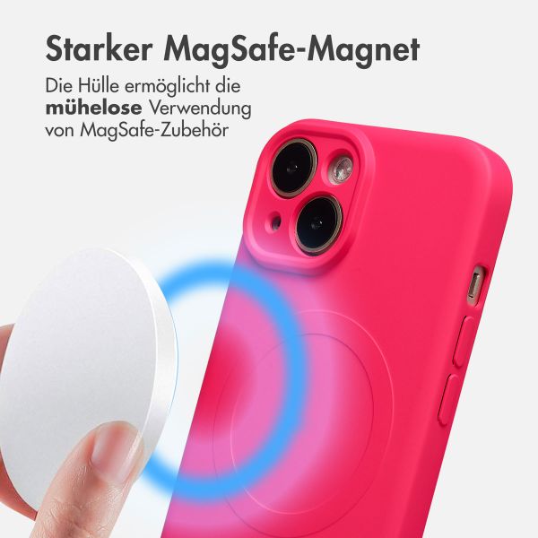 imoshion Color Back Cover mit MagSafe Apple iPhone 15 - Neon Pink