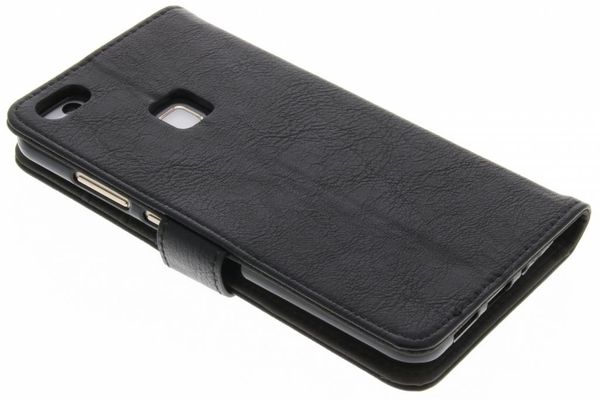 Luxus Schlangen TPU Klapphülle Silber Huawei P10 Lite - Schwarz