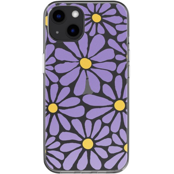 imoshion  Design Hülle für das iPhone 13 - Tropical Violet Flowers Connect