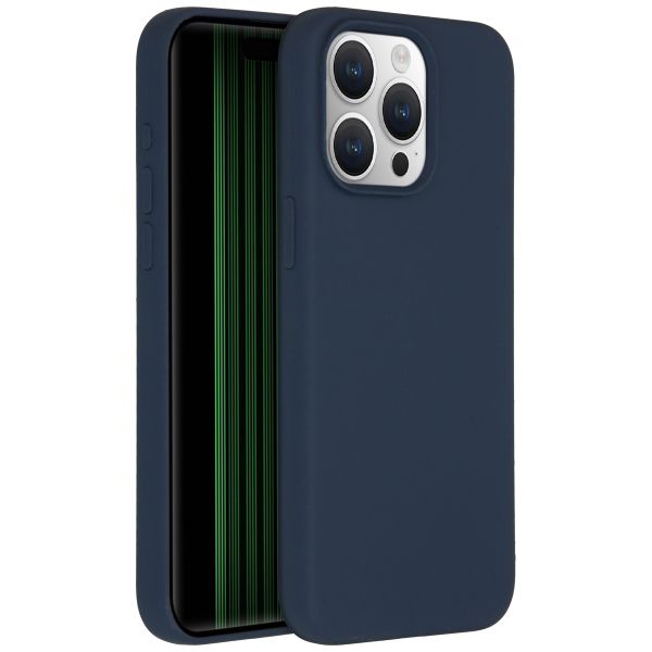 Accezz Liquid Silikoncase für das iPhone 15 Pro Max - Dunkelblau