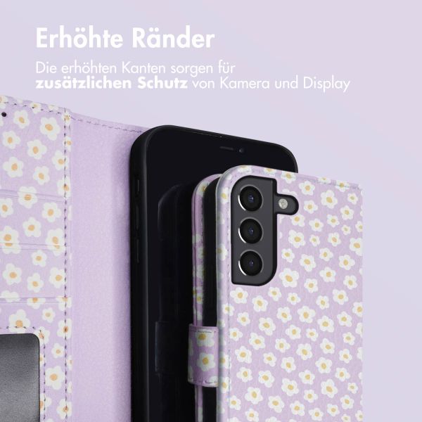 imoshion Design Klapphülle Samsung Galaxy S21 FE - White Daisy