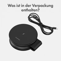 imoshion 2-in-1 kabelloses Reiseladegerät 25 W - Smartphone / Ohrhörer / Samsung Watch - Qi2.2 – Schwarz