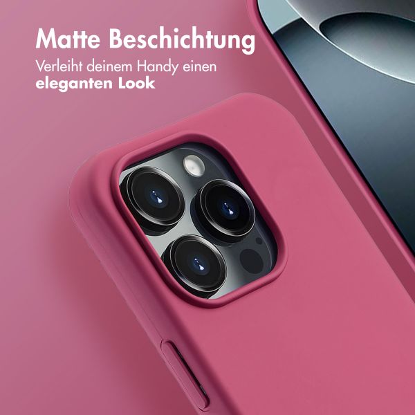 imoshion Color Backcover mit abnehmbarem Handykette und MagSafe Apple iPhone 16 Pro - Raspberry