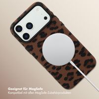 Selencia Sabi Backcover Leopardenmuster mit MagSafe Apple iPhone 17 Pro Max - Mocha Brown