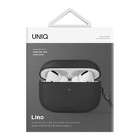 Uniq Lino Hybrid Liquid Silicone Case für Apple AirPods Pro 2 - Ash Grey