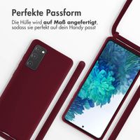 imoshion SilikonHülle mit Band Samsung Galaxy S20 FE - Dunkelrot