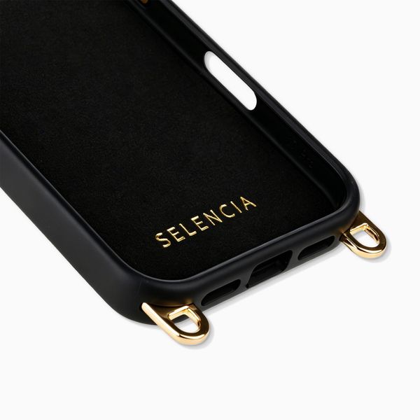 Selencia Rivièra Backcover mit MagSafe mit abnehmbaren Haken Apple iPhone 17 Pro - Velvet Black