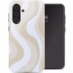 Selencia Vivid Back Cover Samsung Galaxy A36 / A56 - Desert Waves Beige