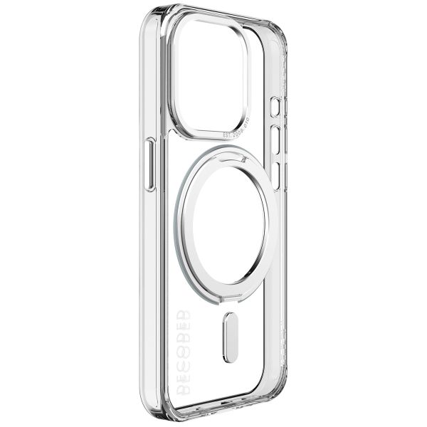 Decoded ﻿Clear Stand Back Cover MagSafe für das iPhone 15 Pro - Transparent