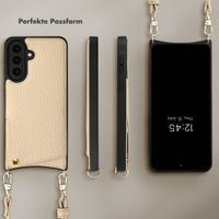 Selencia Nova HandyHülle mit Kordel und Kartenhalter Samsung Galaxy A57 (5G) - Beige