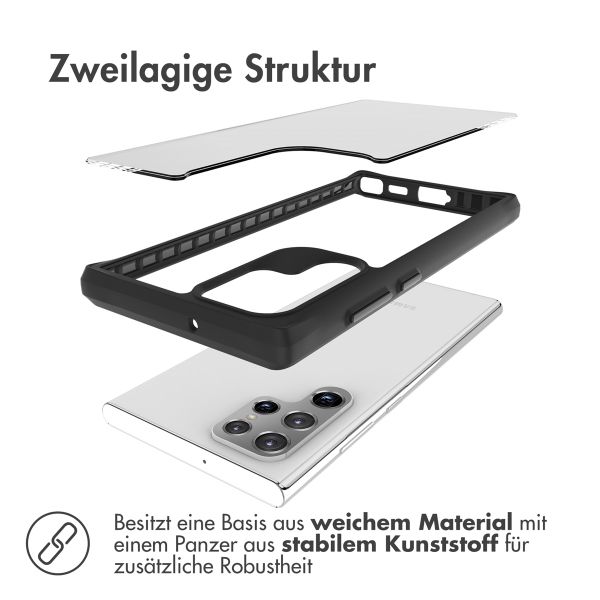 imoshion Rugged Hybrid Case Samsung Galaxy S22 Ultra - Schwarz