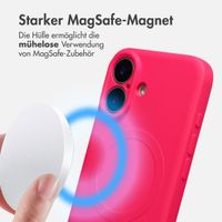 imoshion Color Back Cover mit MagSafe Apple iPhone 16 - Neon Pink