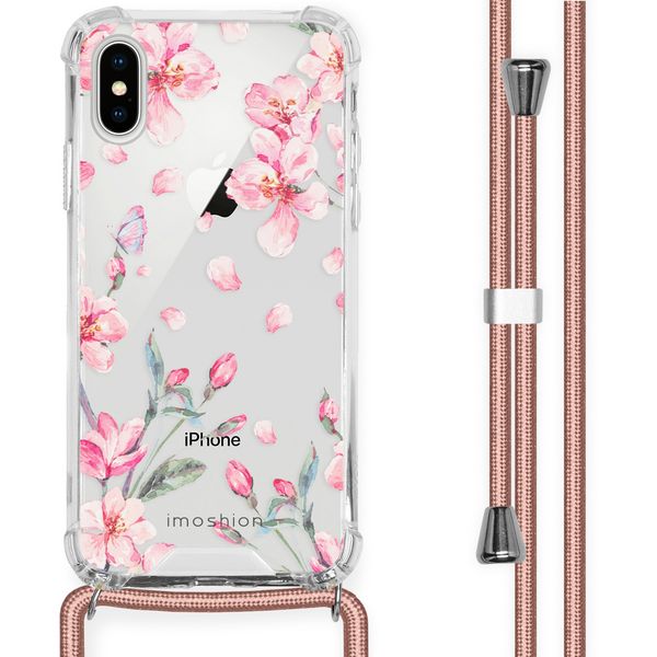 imoshion Design Hülle mit Band für das iPhone X / Xs - Blossom Watercolor