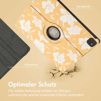 imoshion 360° drehbare Design Klapphülle Apple iPad Air 13 Zoll (2025) M3 / (2024) M2 - Yellow Flowers