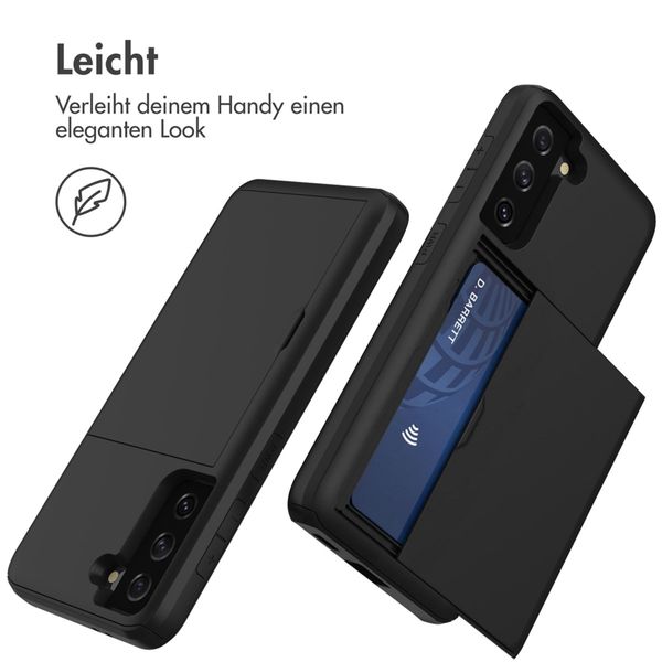 imoshion Backcover mit Kartenfach Samsung Galaxy S21 - Schwarz