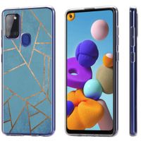 imoshion Design Hülle für das Samsung Galaxy A21s - Blue Graphic