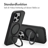 Accezz Ring Stand Backcover mit MagSafe für das Apple iPhone 14 Pro - Schwarz